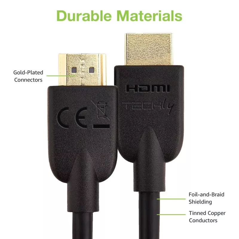 Techly ICOC HDMI2-4-050T Cable HDMI 5 m HDMI Tipo A (Estándar) Negro
