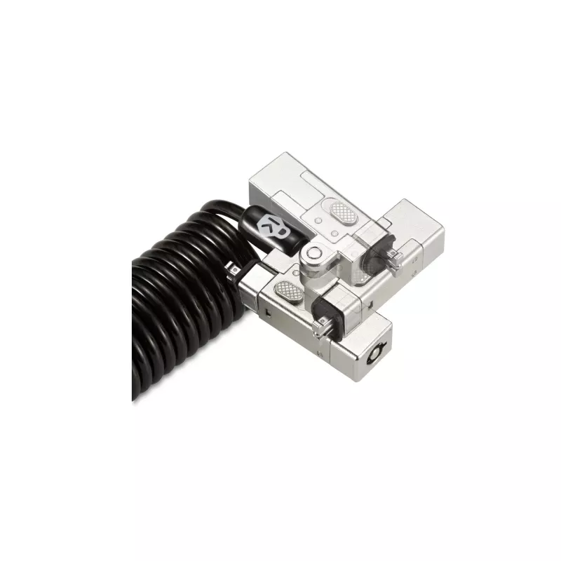 Kensington Slim NanoSaver 2.0 Candado portátil con llave Plateado Negro 1.8m