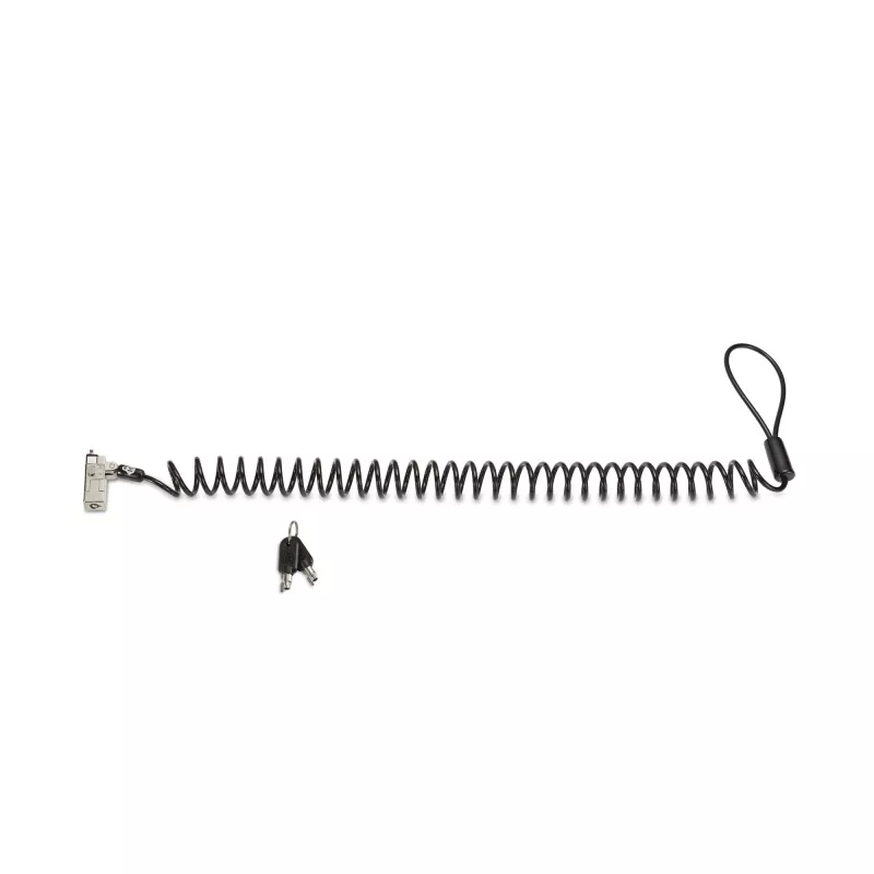 Kensington Slim NanoSaver 2.0 Candado portátil con llave Plateado Negro 1.8m