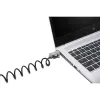 Kensington Slim NanoSaver 2.0 Candado portátil con llave Plateado Negro 1.8m