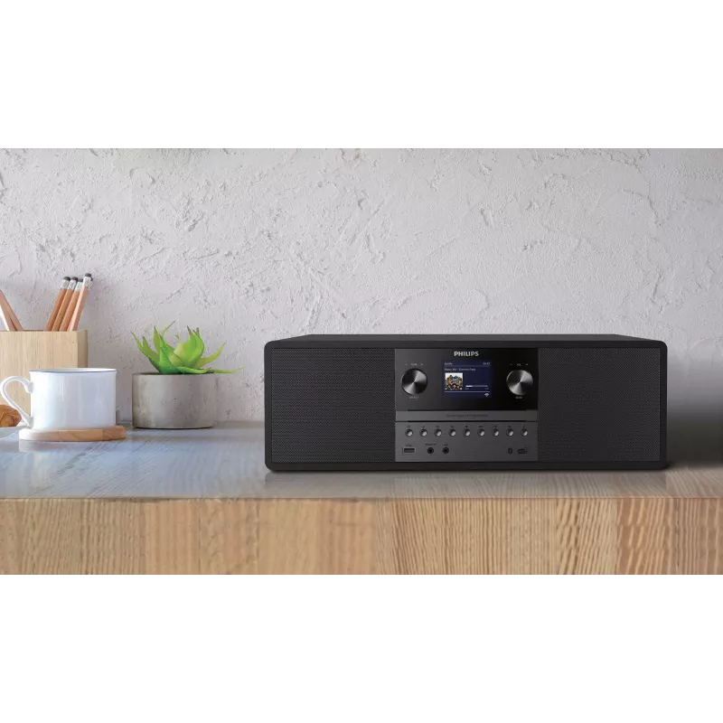 Cadena musical Philips TAM6805 con radio por internet, DAB+, Bluetooth, CD, USB y Spotify Connect