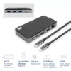 ACT Estación de acoplamiento USB-C 4K MST para 2 monitores HDMI, Ethernet, USB-C, 3x USB-A, PD-Passthrough y 1 metro de cable de conexión extraíble