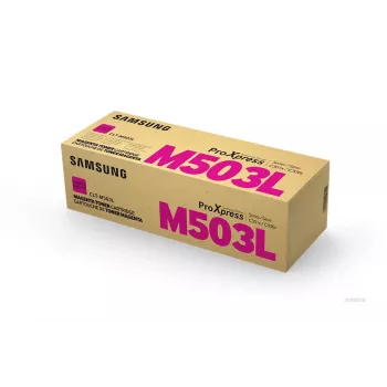 Cartucho de tóner Samsung CLT‑M503L magenta, original, 1 unidad, impresión láser, 5000 páginas de autonomía