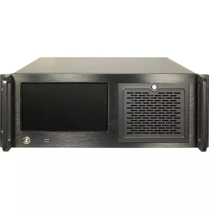 Rack de servidor Inter-Tech 4U-4460 TFT negro 1x ventilador de 120 mm 5,25