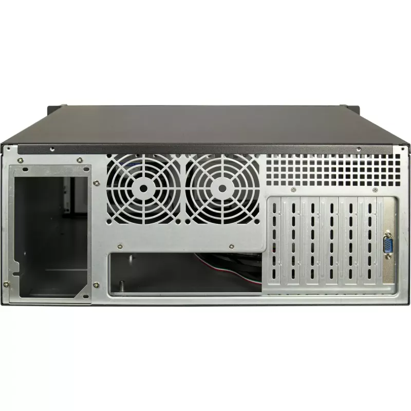 Rack de servidor Inter-Tech 4U-4460 TFT negro 1x ventilador de 120 mm 5,25