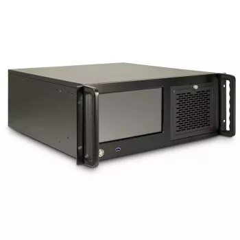 Rack de servidor Inter-Tech 4U-4460 TFT negro 1x ventilador de 120 mm 5,25