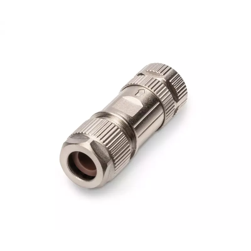 Digitus CAT 6A M12 X-coded Conector hembra (Female), IP67, montaje en campo