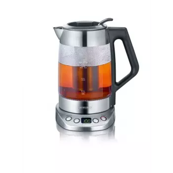 Hervidor de agua Severin 1,7 L 3000 W negro acero inoxidable