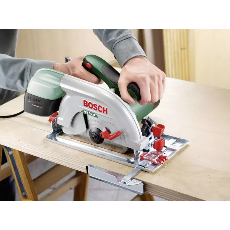 Bosch PKS 66 AF 19 cm verde, rojo, plateado 5000 RPM 1600 W