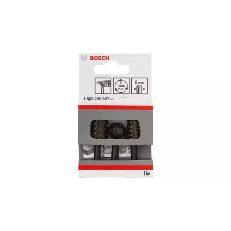Juego de fresas Bosch Freehand Router Bit Sets 3 piezas longitud de trabajo 6,5 cm diámetro de vástago 6 mm