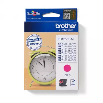 Brother LC125XLM Cartucho de tinta 1 ud. Original Extra (Súper) Alto Rendimiento Magenta