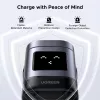 Cargador UGREEN 45775 — cargador rápido inalámbrico de CA para interiores, universal, 1× USB-C, negro/gris