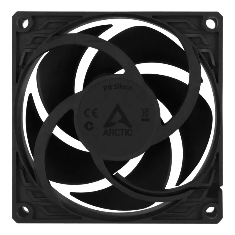 ARCTIC P8 Silent – Ventilador de 80 mm optimizado para presión, extra silencioso