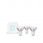 Philips Hue White and Colour Ambience Essential Starter-Kit: 3 bombillas inteligentes GU10 (345 lm)