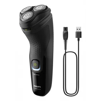 Philips X3021/00 Afeitadora de hombre afeitadora rotativa recortadora negra