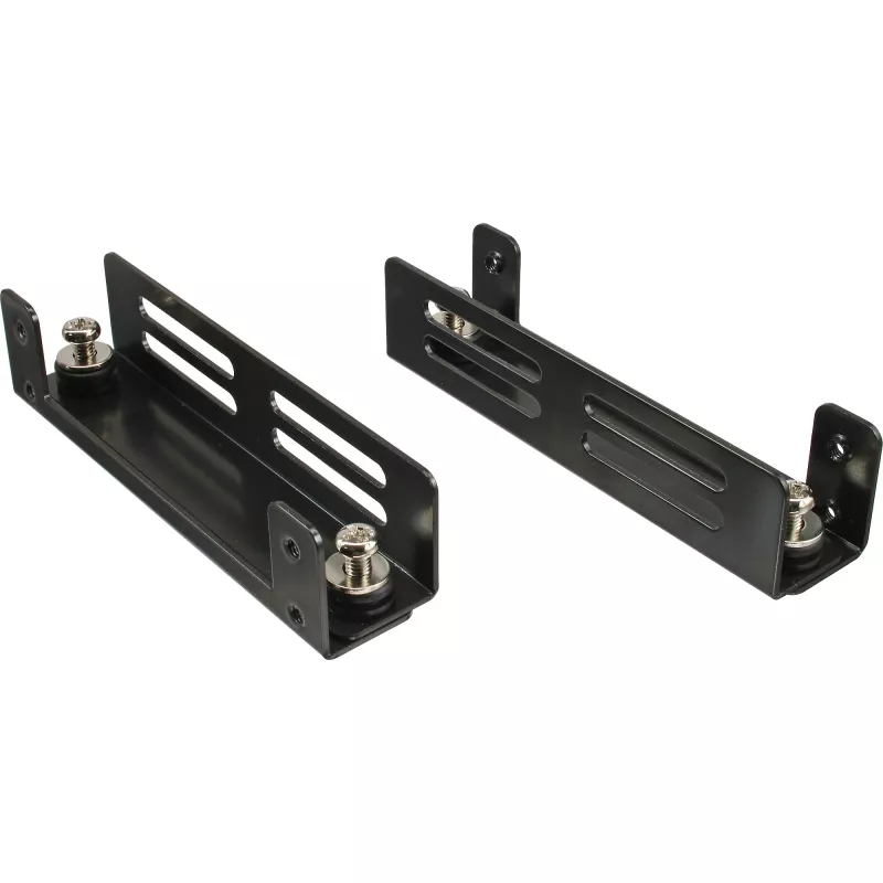 Desacoplador para disco duro InLine, antivibración, de 5,25 pulgadas a 3,5 pulgadas, negro