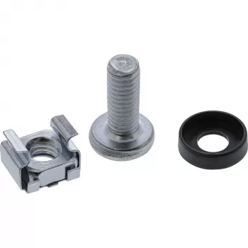 InLine Set de tuercas enjauladas M6 50 tuercas enjauladas + 50 arandelas + 50 tornillos