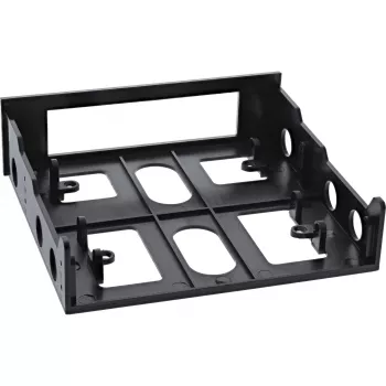 Marco embellecedor InLine 03700B marco de montaje para disquetera con tornillos, negro