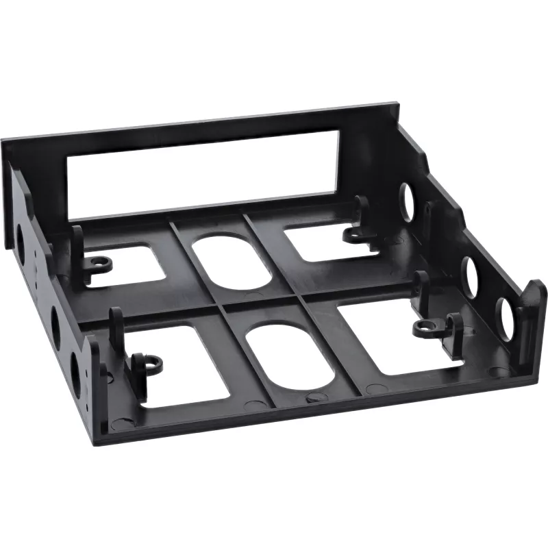 Marco embellecedor InLine 03700B marco de montaje para disquetera con tornillos, negro