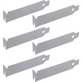 InLine tapas de perfil bajo PCI / PCI-E / ISA para ranuras de tarjetas de expansión, 6 uds.