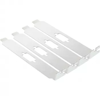 InLine chapa de ranura con hueco para conector hembra o macho Sub-D de 9 pines, 4 uds.
