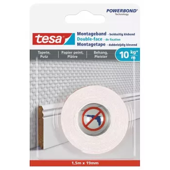 Cinta de montaje TESA 77742-00000 1,5 m blanco 19 mm