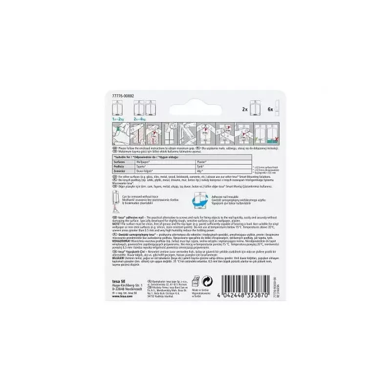Gancho de uso TESA Adhesive Nail 77776-00000-00