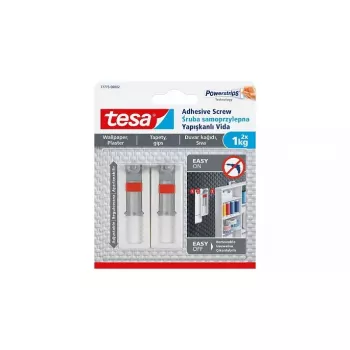 Ganchos universales TESA 77775 exterior blanco 2 uds.