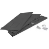 Rack plegable InLine 19 pulgadas, 2HE, 24–40 cm de profundidad, con tapa, negro