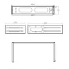 Rack plegable InLine 19 pulgadas, 2HE, 24-40cm de profundidad, gris