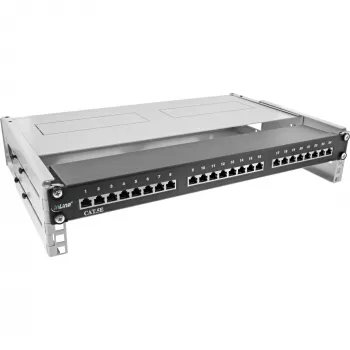 Rack plegable InLine 19 pulgadas, 2HE, 24–40 cm de profundidad, con tapa, gris