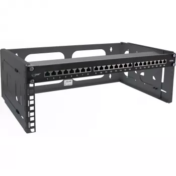 Rack plegable InLine 19 pulgadas, 4U, 24-40 cm de profundidad, negro