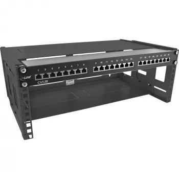 Rack plegable para montaje en pared InLine 19 pulgadas 4U 24-40cm de profundidad negro