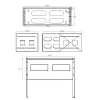 Rack plegable para montaje en pared InLine 19 pulgadas 4U 24-40cm de profundidad negro