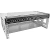 Rack plegable InLine 19 pulgadas, 4HE, 24-40cm de profundidad, con tapa, gris