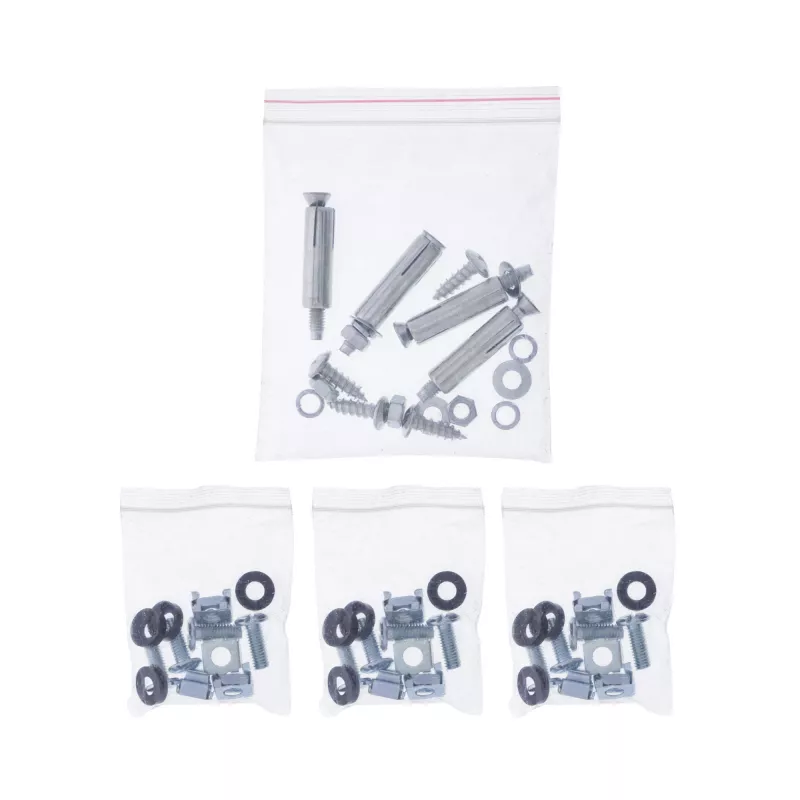 Rack InLine de 19 pulgadas para montaje bajo escritorio, 3HE, negro
