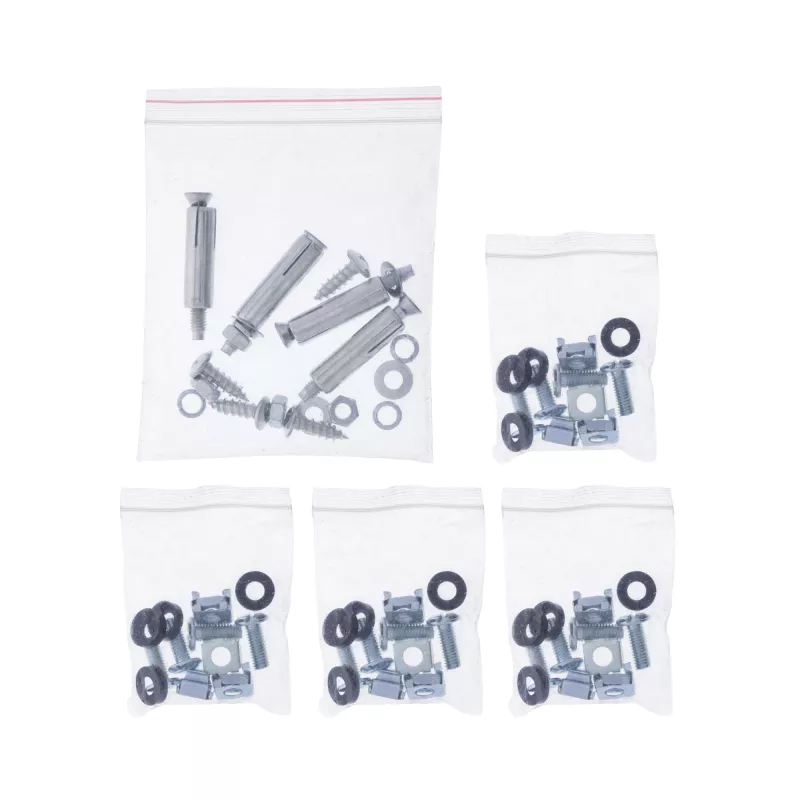 Rack InLine de 19 pulgadas para montaje bajo escritorio, 4HE, negro