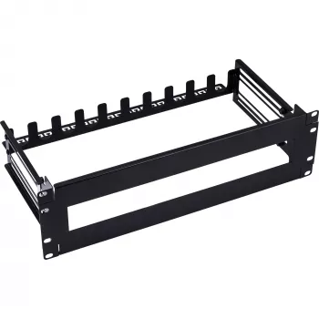 Caja de fusibles InLine 19106A 19 pulgadas acero negro 3U