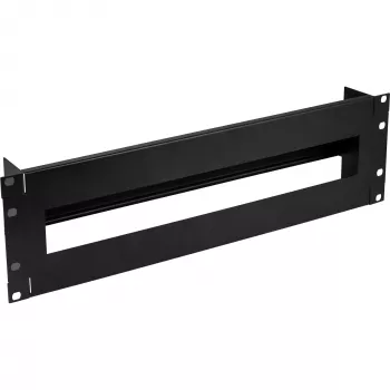 Regleta de fusibles InLine 19 pulgadas 3U, con carril DIN, negra