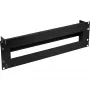 Regleta de fusibles InLine 19 pulgadas 3U, con carril DIN, negra