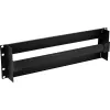 Regleta de fusibles InLine 19 pulgadas 3U, con carril DIN, negra