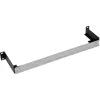 Panel para carril DIN InLine 19106C 1U horizontal vertical acero negro gris