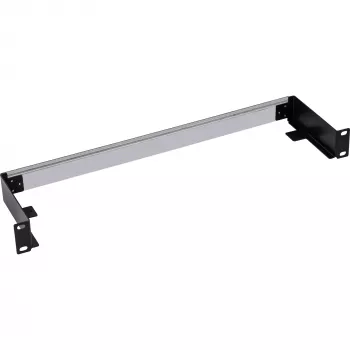 Panel para carril DIN InLine 19106C 1U horizontal vertical acero negro gris