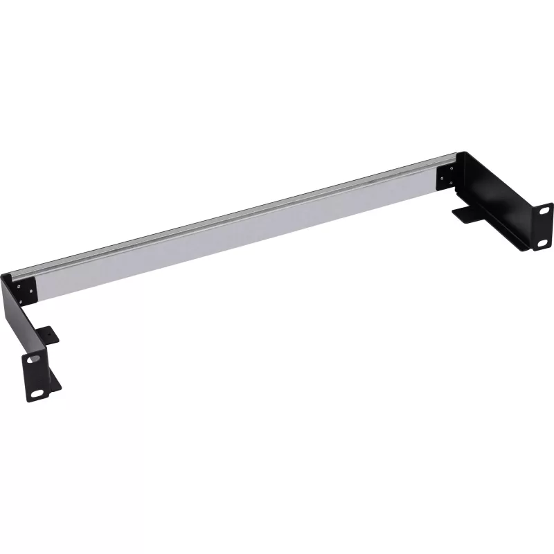Panel para carril DIN InLine 19106C 1U horizontal vertical acero negro gris