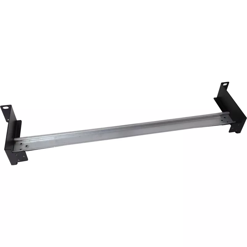 Panel para carril DIN InLine 19106C 1U horizontal vertical acero negro gris