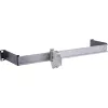 Panel para carril DIN InLine 19106C 1U horizontal vertical acero negro gris