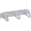 Panel de gestión de cables InLine 10 pulgadas, 3 soportes, RAL 7035 gris