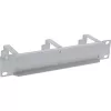 Panel de gestión de cables InLine 10 pulgadas, 3 soportes, RAL 7035 gris