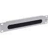 Placa pasacables con cepillo InLine 10 pulgadas, 1U, RAL 7035 gris