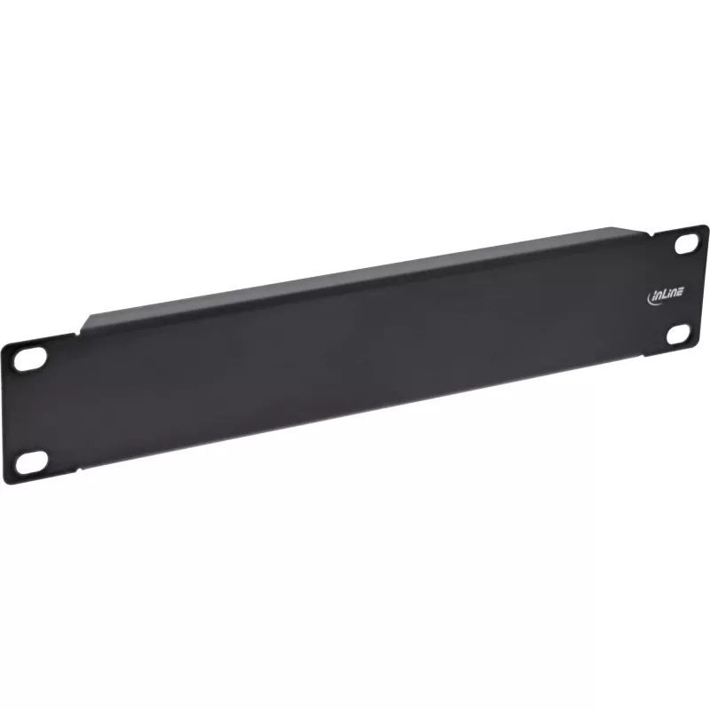 Tapa ciega InLine 10 pulgadas, 1U, RAL 9005 negro